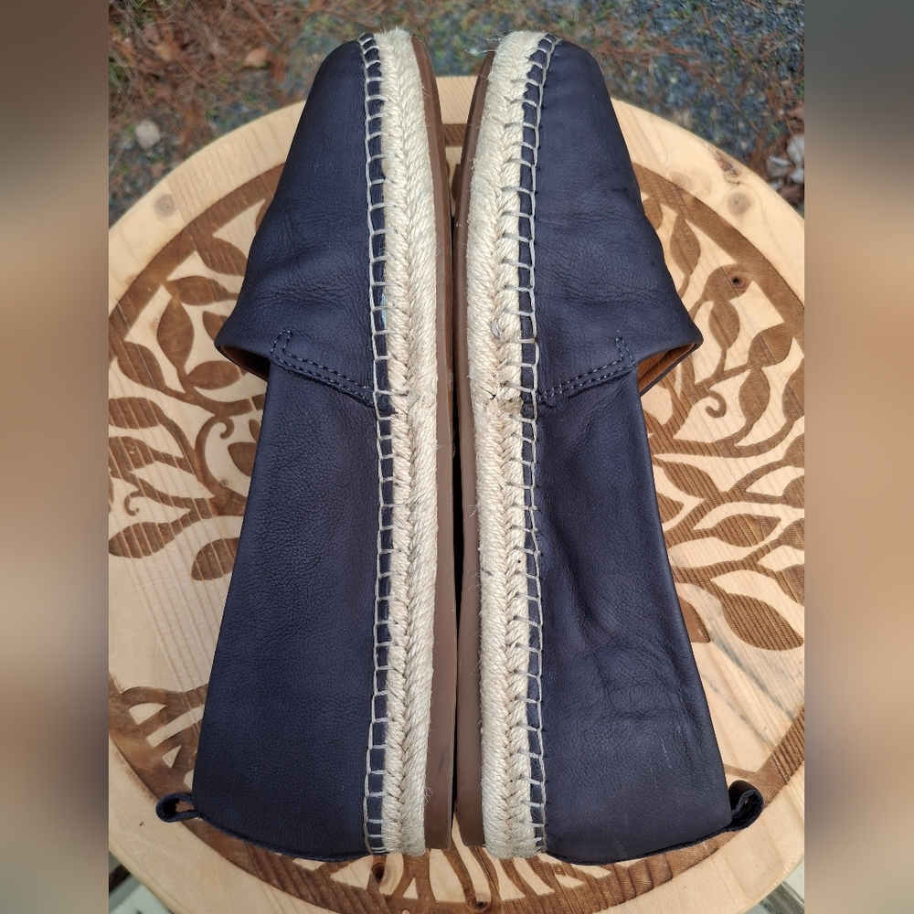 Lucky Brand Grey Nubuck Loretto Espadrille Loafers Size 9.5 - Picture 3 of 9